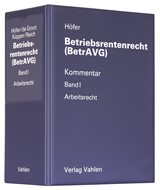 Abbildung von Höfer | Betriebsrentenrecht (BetrAVG) Band I: Arbeitsrecht | 30., erweiterte Auflage | 2024 | beck-shop.de