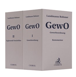 Cover: Landmann / Rohmer, Gewerbeordnung und ergänzende Vorschriften: GewO