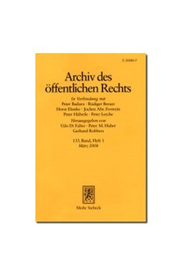 Cover: , Archiv des öffentlichen Rechts (AöR)