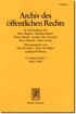 Cover: , Archiv des öffentlichen Rechts (AöR)