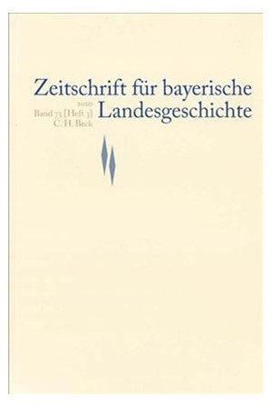 Cover: , Zeitschrift für bayerische Landesgeschichte Band 73 Heft 3/2010
